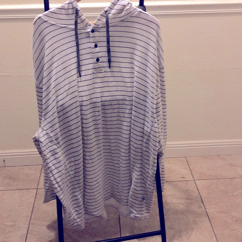 White Long-Sleeve Hoodie